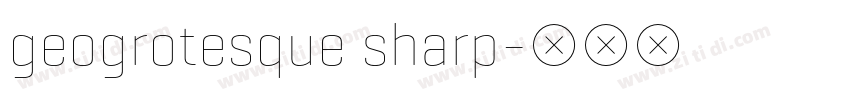geogrotesque sharp字体转换
